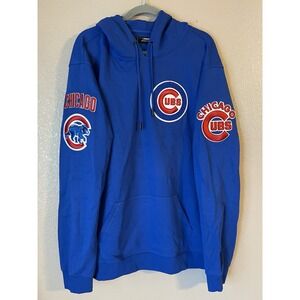 Men's 3XL‎ NWOT Chicago Cubs Pro Standard Logo Pullover Hoodie Blue